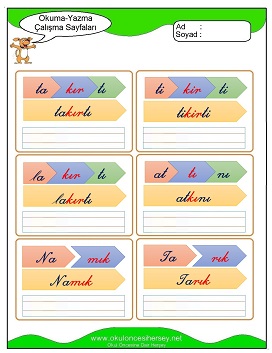 ı sesi Grubu Çalışma Sayfaları